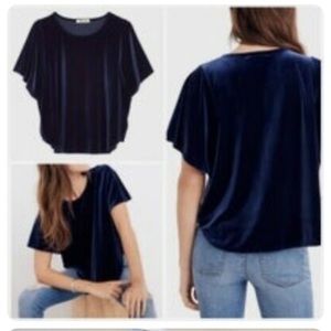 Velvet Madewell Blouse with Butterfly Sleeves